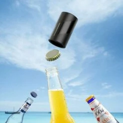 Apribottiglie Per Birra, Mini Apricoperchi Per Uso Alimentare Per Ristorante, Applicabile A Moltiplicare I Tipi Di Apribottiglie Per Bevande, Nero -Piccoli Elettrodomestici Negozio 99856249 3