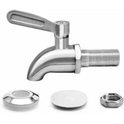 Rubinetto Per Botte, Distributore Di Bevande, Rubinetto Per Botte Di Birra, Rubinetto Per Vino - Acciaio Inossidabile E Dimensioni 16 Mm ， -Piccoli Elettrodomestici Negozio 99856818 3