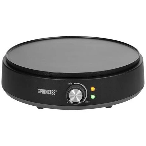 Princess Deluxe Crépes Maker Spia Luminosa, Rivestimento Antiaderente Nero 1 Princess Deluxe Crépes Maker Spia Luminosa, Rivestimento Antiaderente Nero