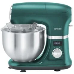 Severin KM 3896 Robot Da Cucina 1000 W Acciaio Inox, Verde (opaco), Nero